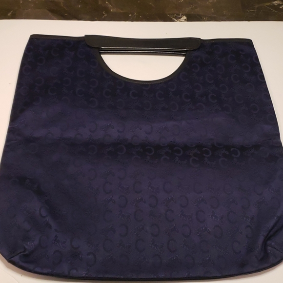 Celine Authentic Vintage Tote Bag Blue for Noevir - Picture 3 of 7